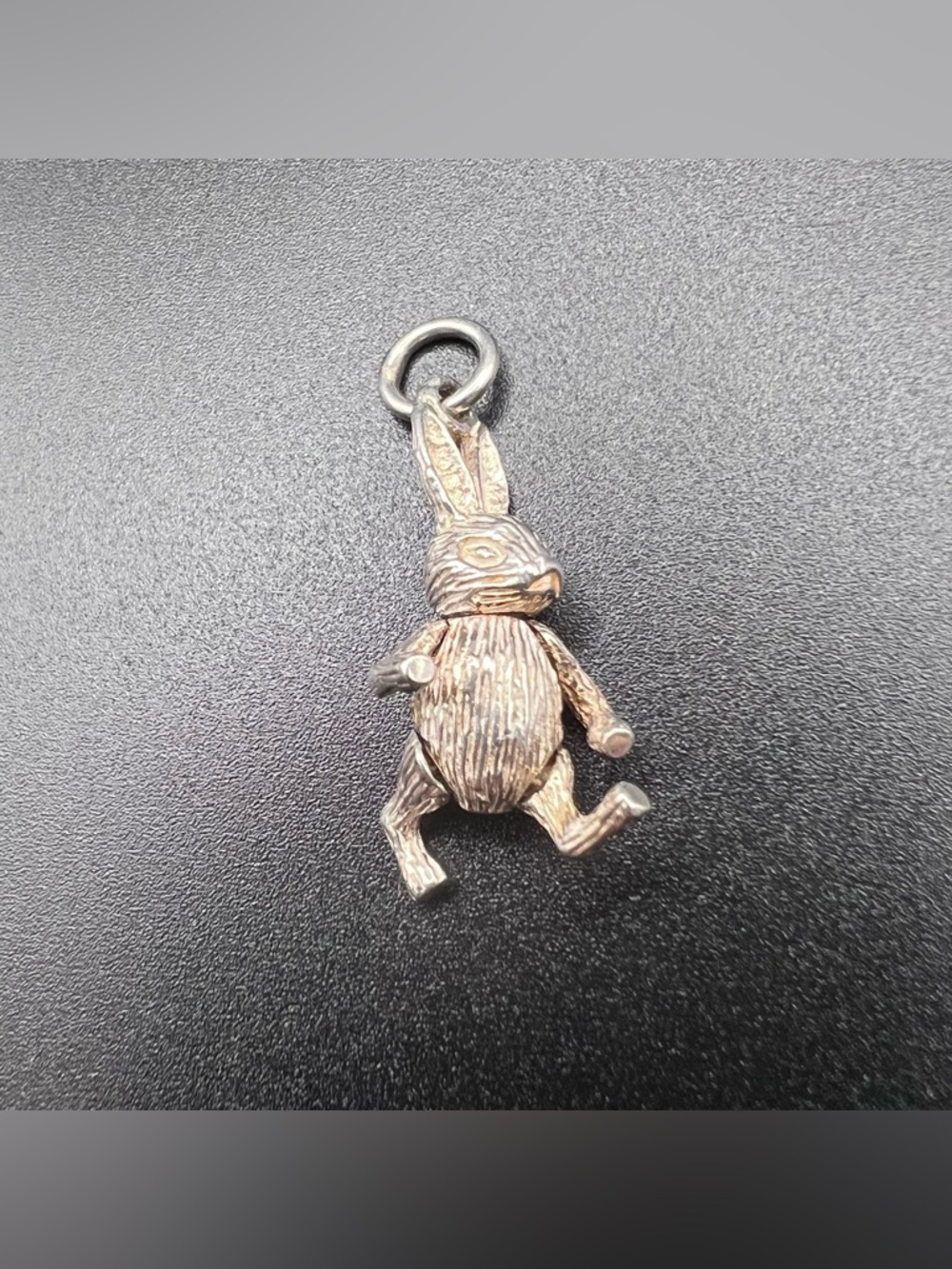 Sterling Silver Articulated Bunny Charm - Picture 2 of 4